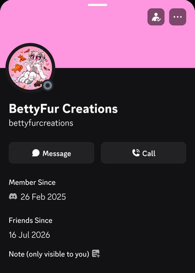 BettyFur's Discord BettyFur's Discord