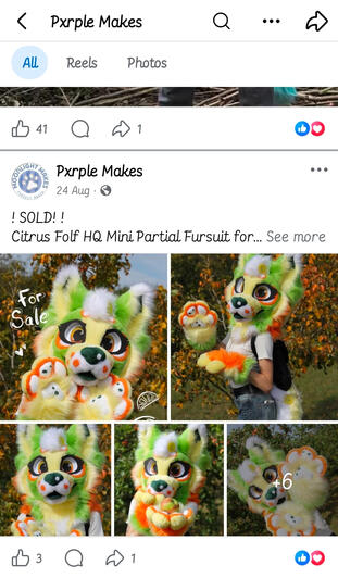 "Sold" Replica Post